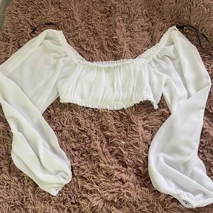 Forever 21 long sleeve crop top, never worn